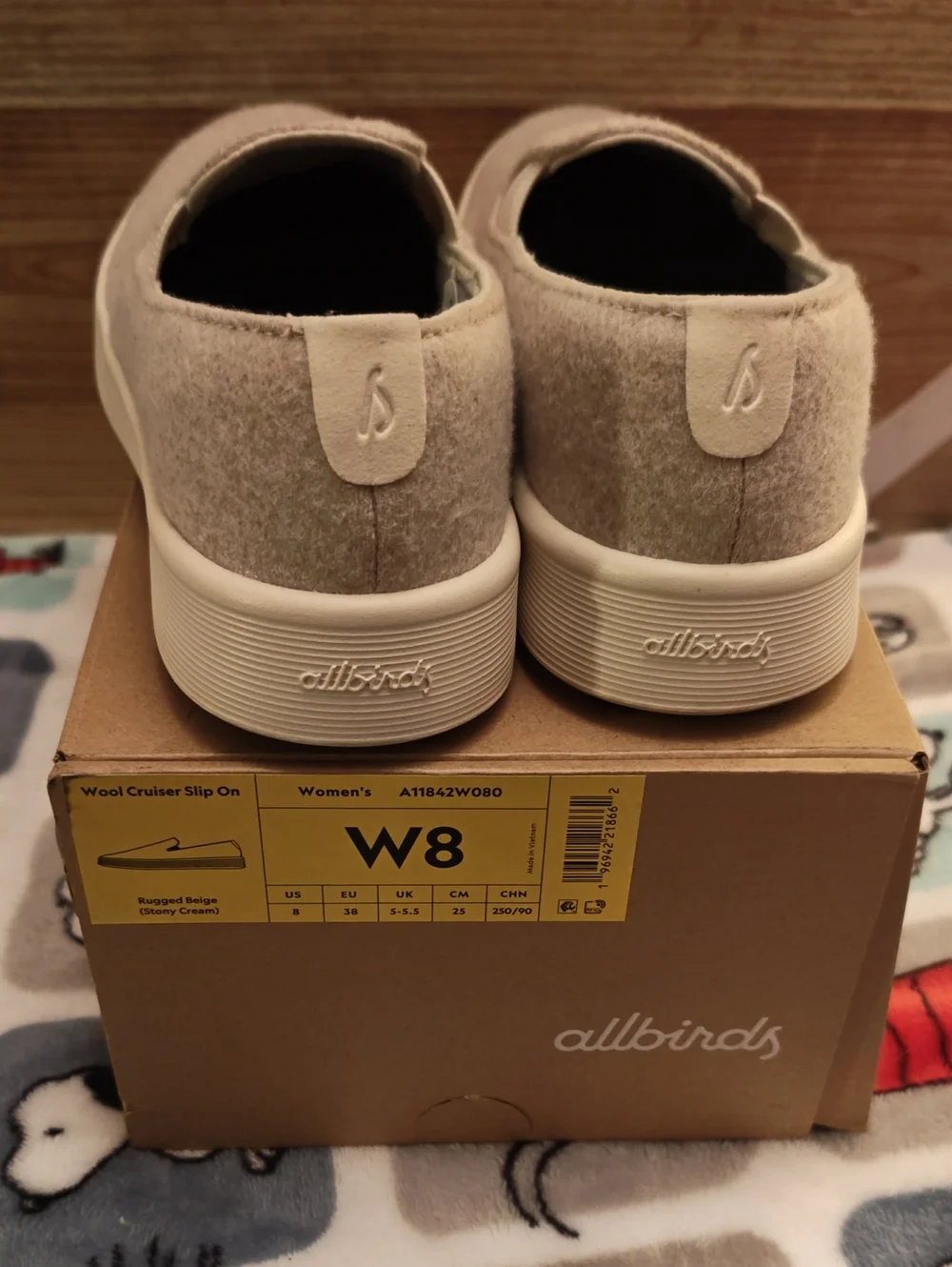 Allbirds Wool Cruiser Slip On Women's Size 8